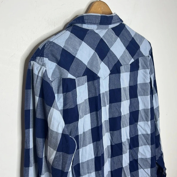 Denim & Supply Ralph Lauren Buffalo Check Snap Button Up Collard Shirt - Picture 6 of 9